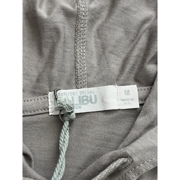 Barefoot Dreams Men's Pima Jersey Pullover Nickle Taupe Size M - Picture 3 of 8